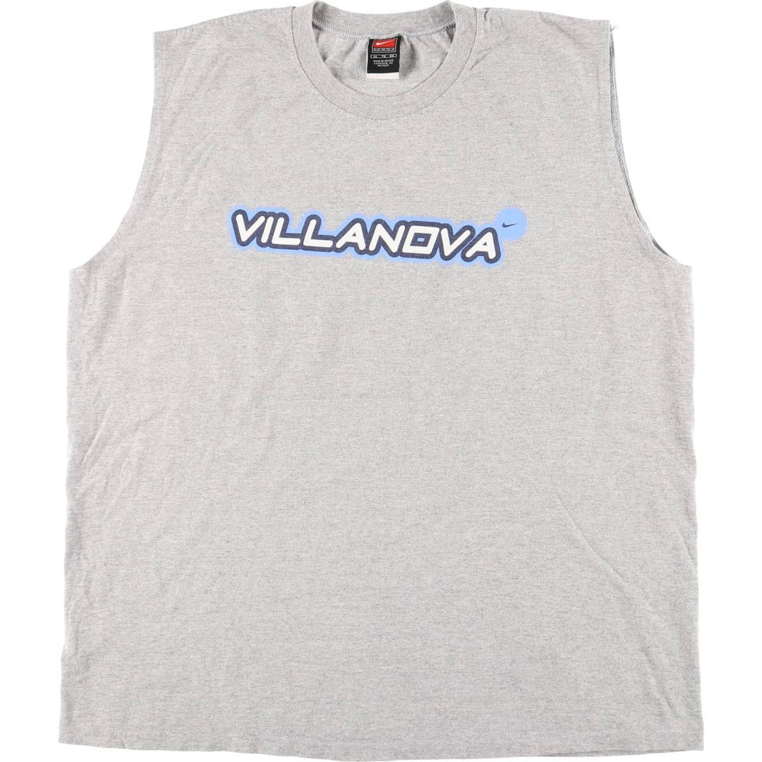 ~2000'S Nike Team Sleeveless Sports Print T-Shirt, Men's Size XL cotton gray type Vintage Second Hand