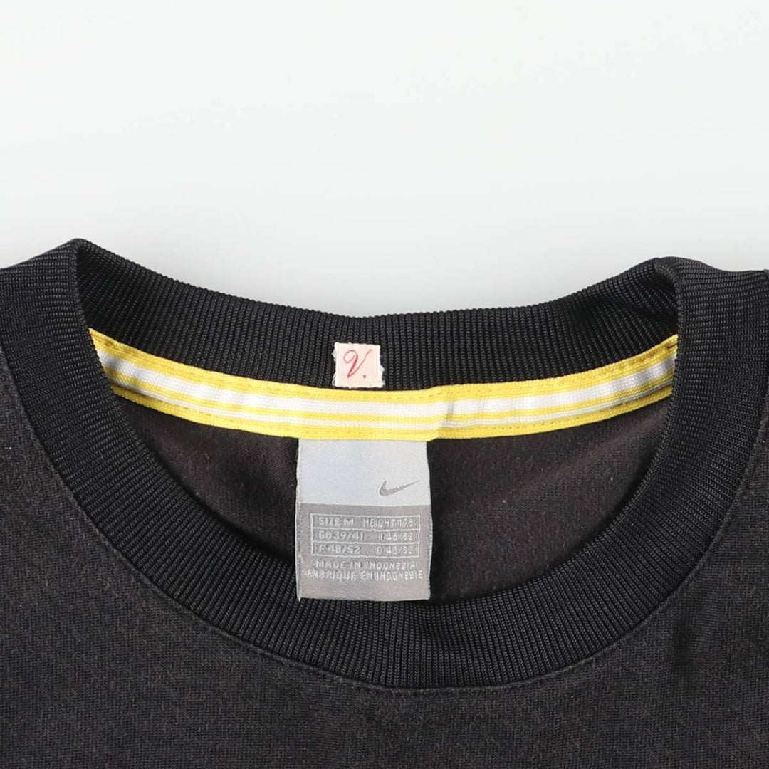 00'S Nike Logo T-shirt, Men's M size cotton black type Vintage Second Hand