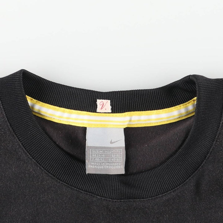 00'S Nike Logo T-shirt, Men's M size cotton black type Vintage Second Hand