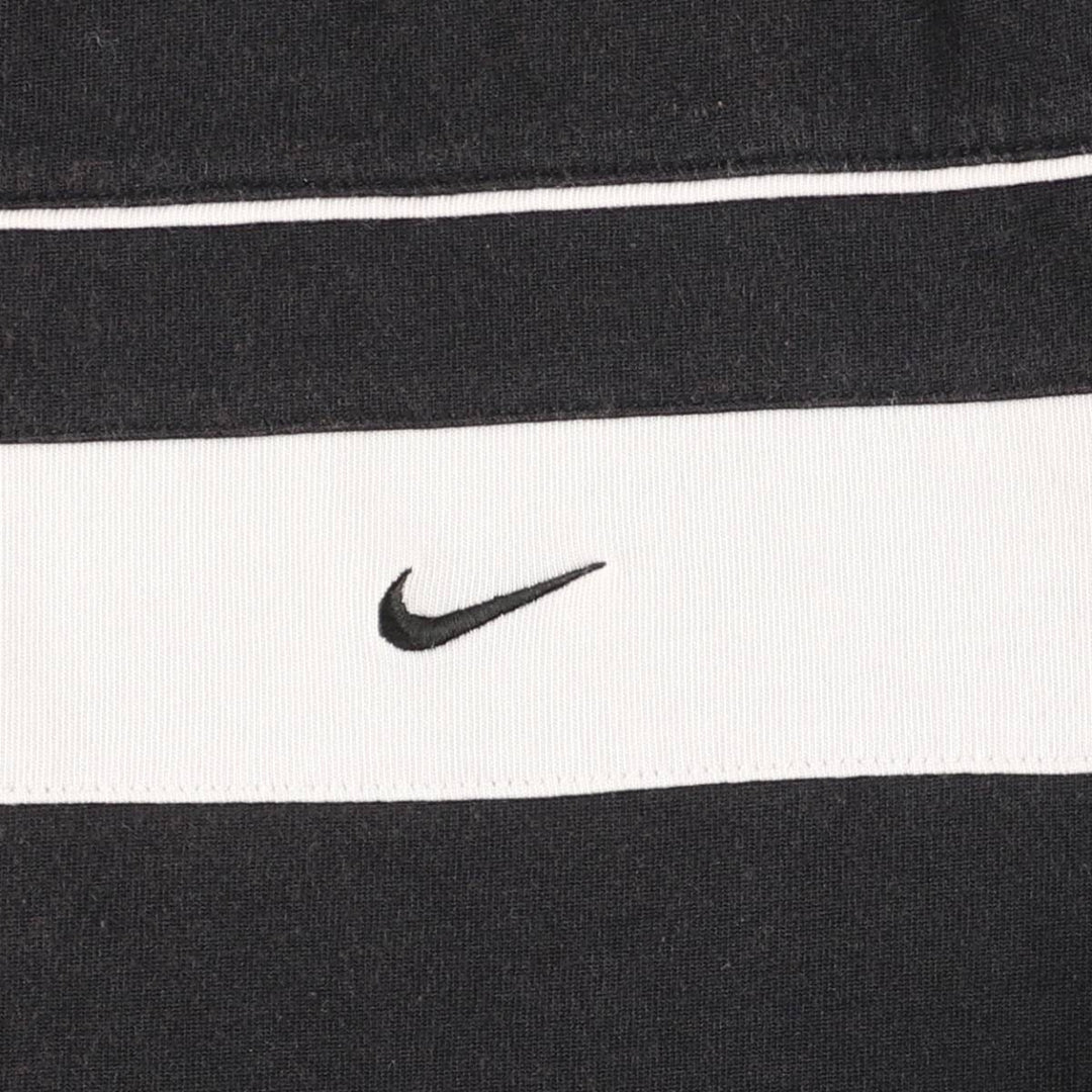 00'S Nike Logo T-shirt, Men's M size cotton black type Vintage Second Hand