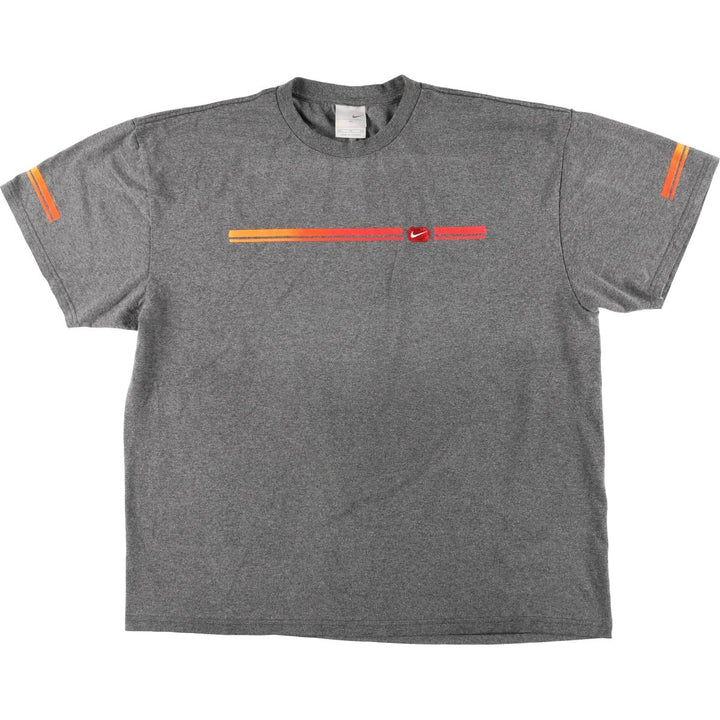 2000'S Nike Logo T-Shirt, Made in Canada, Men's Size XL (approx.) polyester gray type Vintage Second Hand