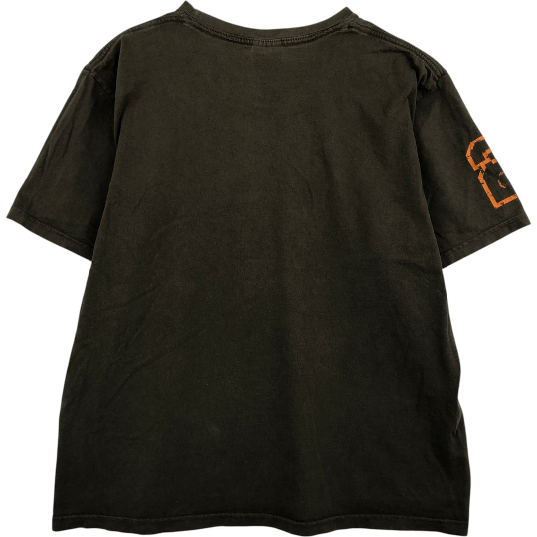 00'S Nike logo print T-shirt, men's size L cotton Khaki type Vintage Second Hand