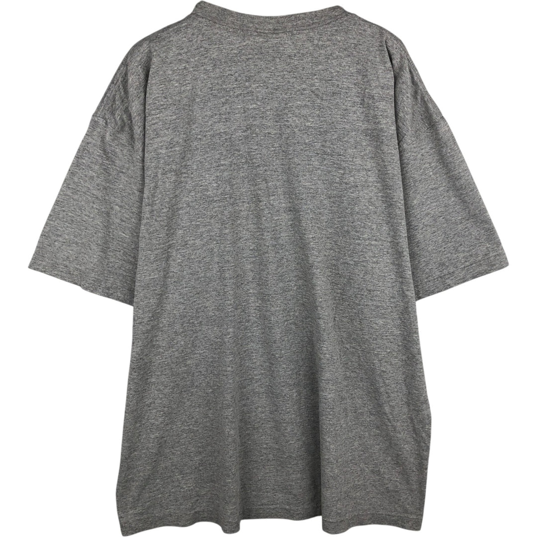 90'S Adidas logo print t-shirt, made in Canada, men's size XL equivalent, vintage. cotton gray type Vintage Second Hand