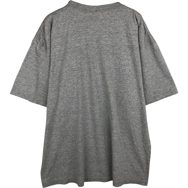 90'S Adidas logo print t-shirt, made in Canada, men's size XL equivalent, vintage. cotton gray type Vintage Second Hand