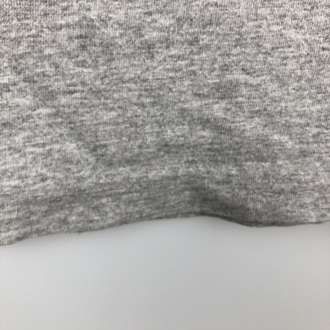90'S Adidas logo print t-shirt, made in Canada, men's size XL equivalent, vintage. cotton gray type Vintage Second Hand