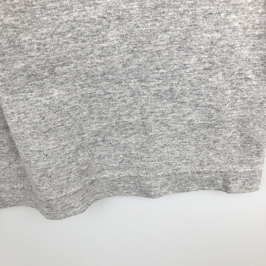 90'S Adidas logo print t-shirt, made in Canada, men's size XL equivalent, vintage. cotton gray type Vintage Second Hand