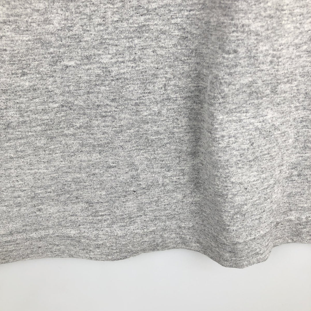 90'S Adidas logo print t-shirt, made in Canada, men's size XL equivalent, vintage. cotton gray type Vintage Second Hand