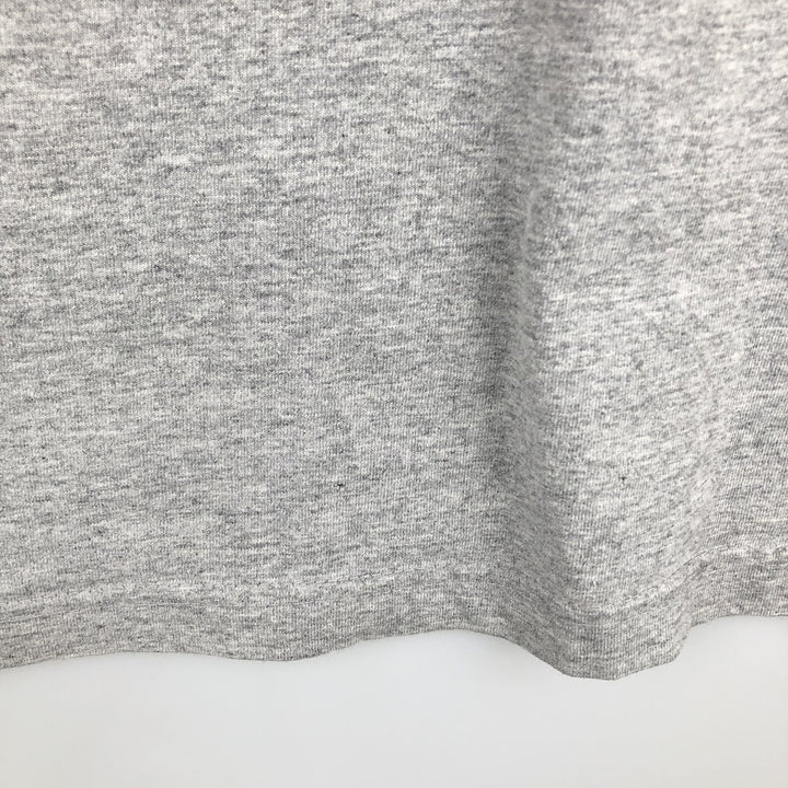 90'S Adidas logo print t-shirt, made in Canada, men's size XL equivalent, vintage. cotton gray type Vintage Second Hand