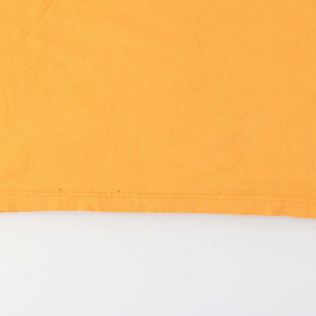00'S Adidas logo print T-shirt, men's XL size cotton yellow type Vintage Second Hand