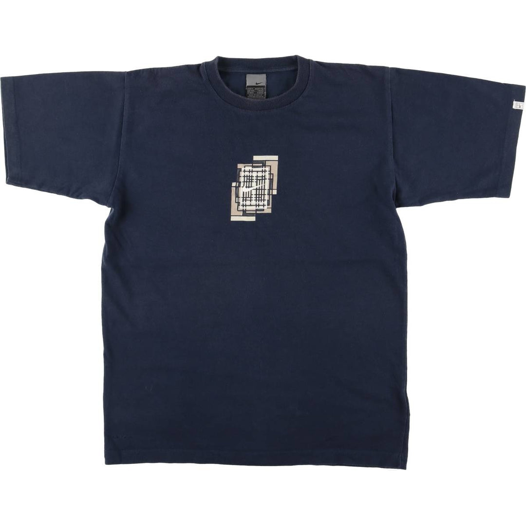 2000'S Nike Logo Print T-Shirt, Men's Size M (approx.) cotton navy blue type Vintage Second Hand