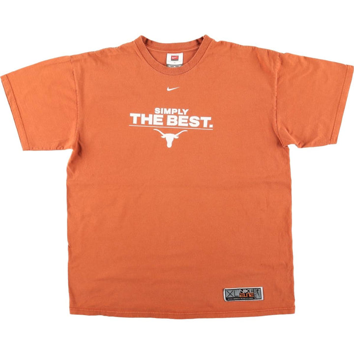 2000'S Nike Team Logo Print T-Shirt, Men's Size XL (approx.) cotton brown type Vintage Second Hand