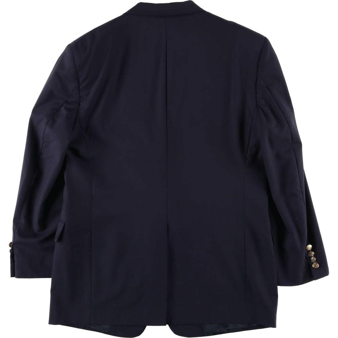 DILLARD'S Navy Blazer Tailored Jacket, Made in USA, Men's Size M (approx.) unclear navy blue type Vintage Second Hand