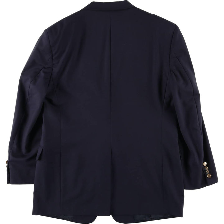 DILLARD'S Navy Blazer Tailored Jacket, Made in USA, Men's Size M (approx.) unclear navy blue type Vintage Second Hand