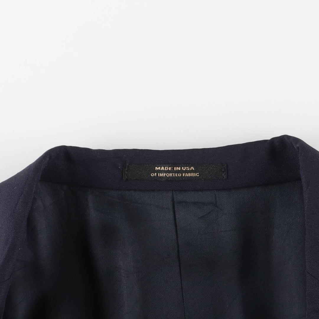 DILLARD'S Navy Blazer Tailored Jacket, Made in USA, Men's Size M (approx.) unclear navy blue type Vintage Second Hand
