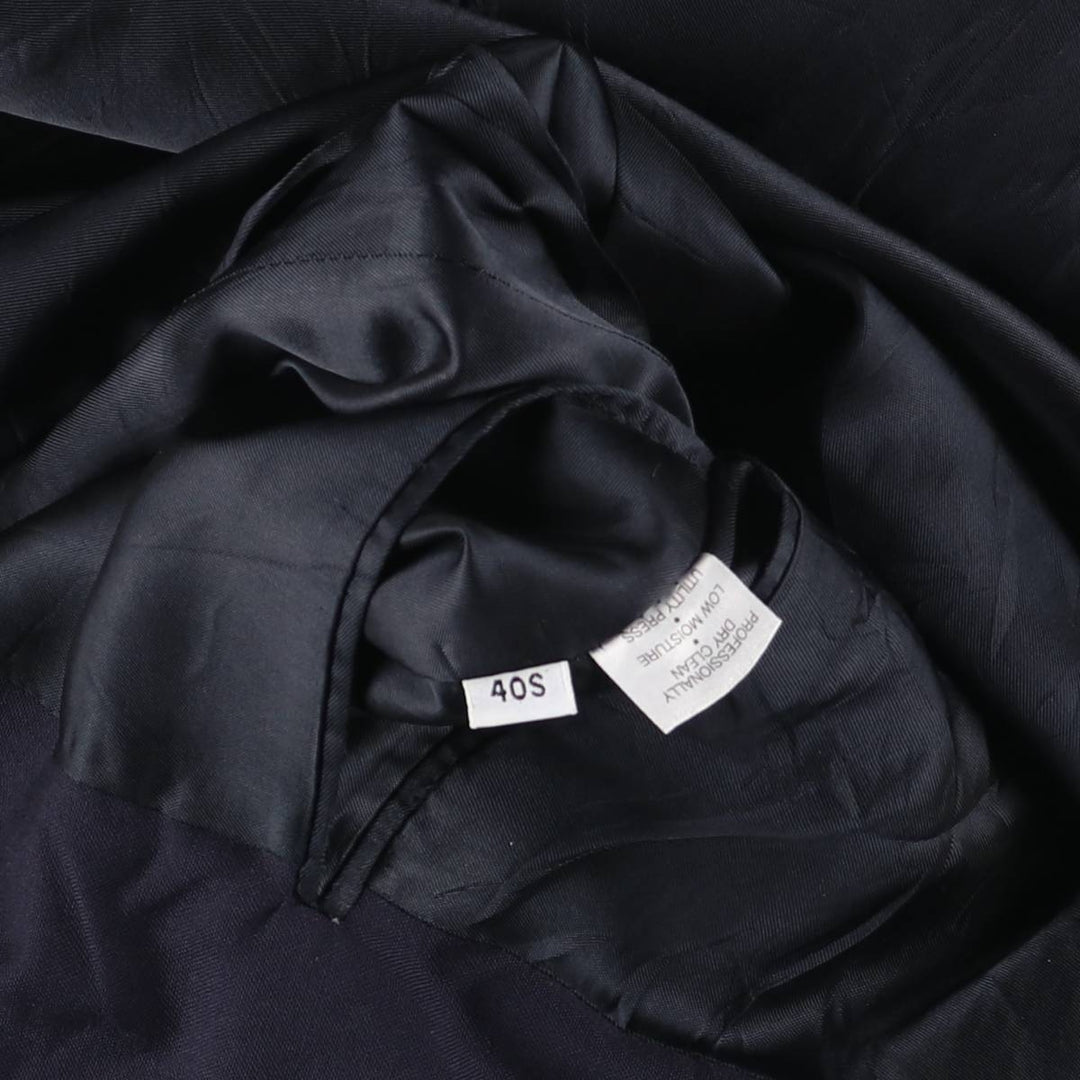 DILLARD'S Navy Blazer Tailored Jacket, Made in USA, Men's Size M (approx.) unclear navy blue type Vintage Second Hand