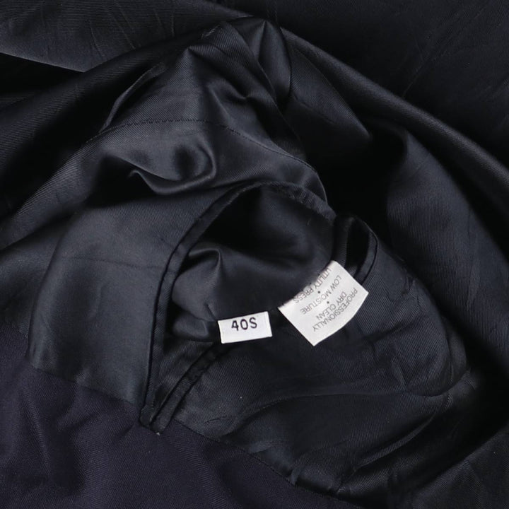 DILLARD'S Navy Blazer Tailored Jacket, Made in USA, Men's Size M (approx.) unclear navy blue type Vintage Second Hand