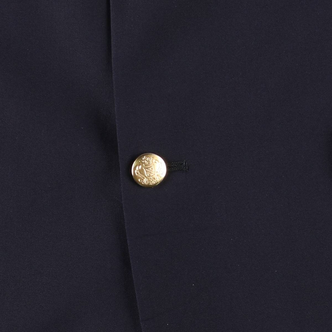 DILLARD'S Navy Blazer Tailored Jacket, Made in USA, Men's Size M (approx.) unclear navy blue type Vintage Second Hand