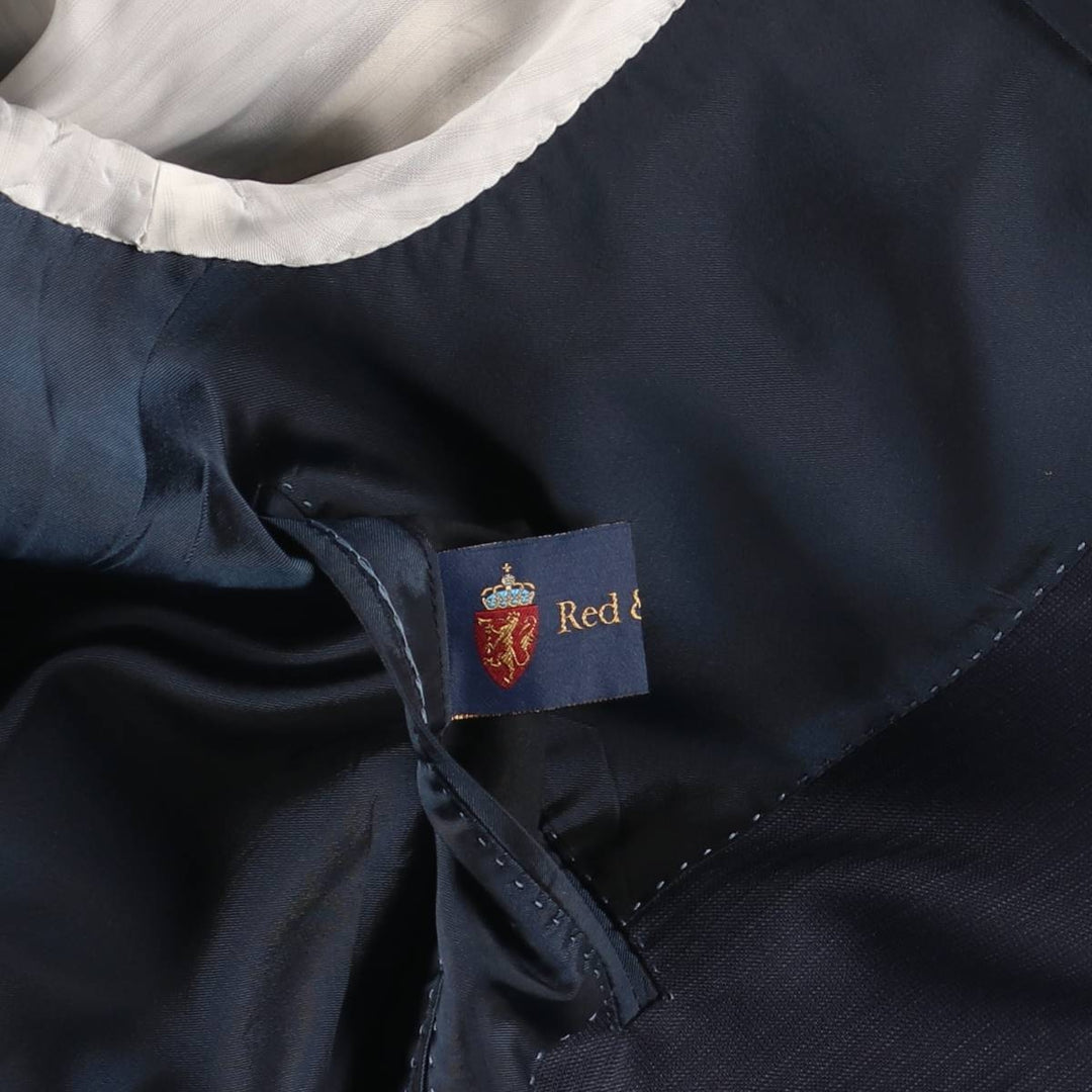 PAL ZILERI Stripe Pattern Wool Tailored Jacket, Made in Italy, Men's XL (approx.) wool navy blue type Vintage Second Hand