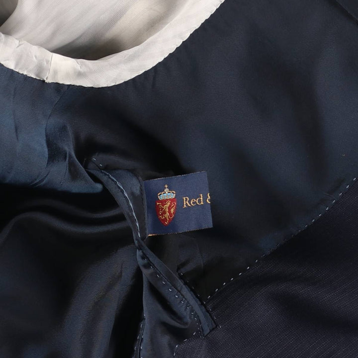 PAL ZILERI Stripe Pattern Wool Tailored Jacket, Made in Italy, Men's XL (approx.) wool navy blue type Vintage Second Hand