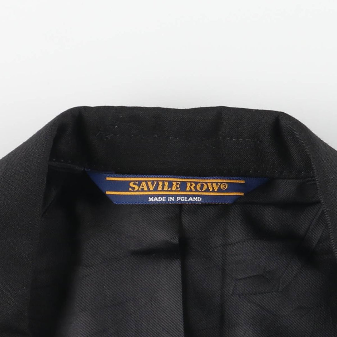SAVILE ROW Wool Tailored Jacket, Men's Size M (equivalent) wool black type Vintage Second Hand