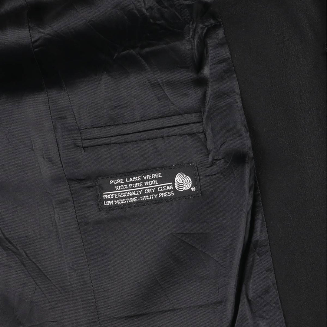 SAVILE ROW Wool Tailored Jacket, Men's Size M (equivalent) wool black type Vintage Second Hand
