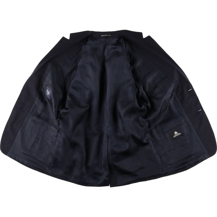 BOTANY500 Navy Blazer Tailored Jacket, Made in Canada, Men's Size L (approx.) wool navy blue type Vintage Second Hand