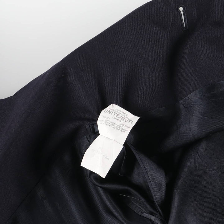 BOTANY500 Navy Blazer Tailored Jacket, Made in Canada, Men's Size L (approx.) wool navy blue type Vintage Second Hand