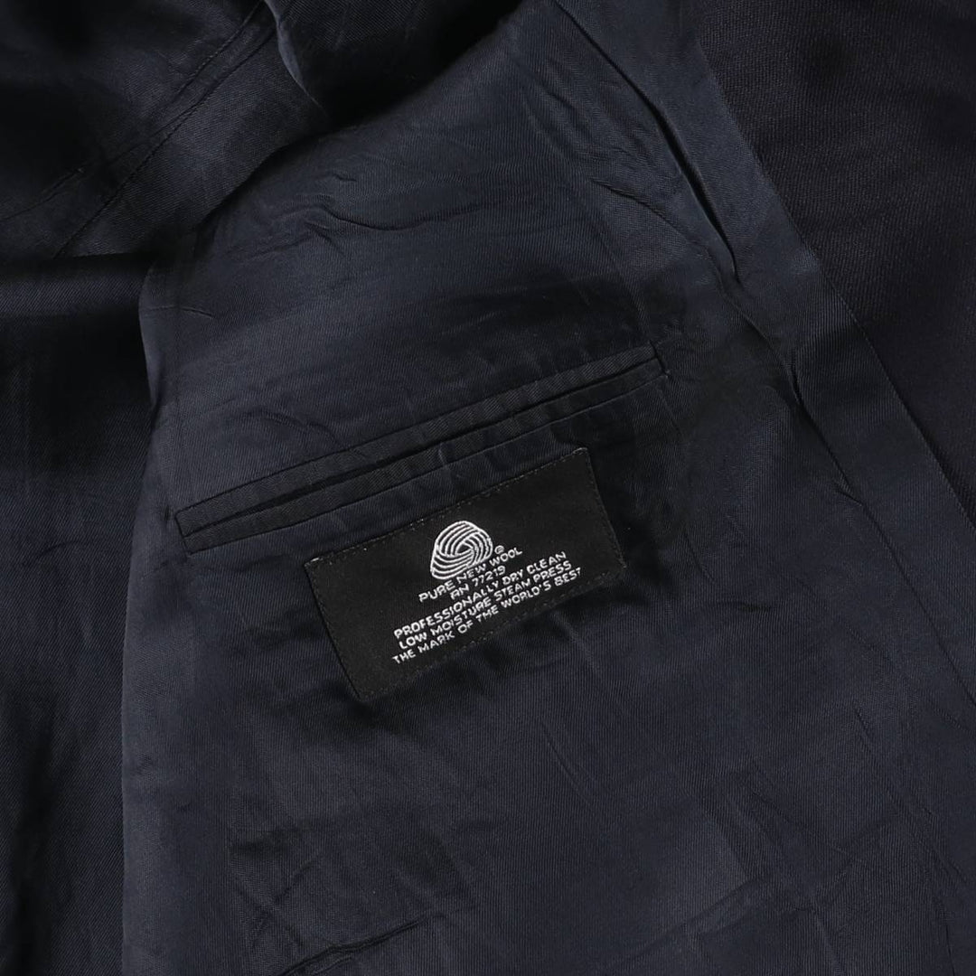 BOTANY500 Navy Blazer Tailored Jacket, Made in Canada, Men's Size L (approx.) wool navy blue type Vintage Second Hand