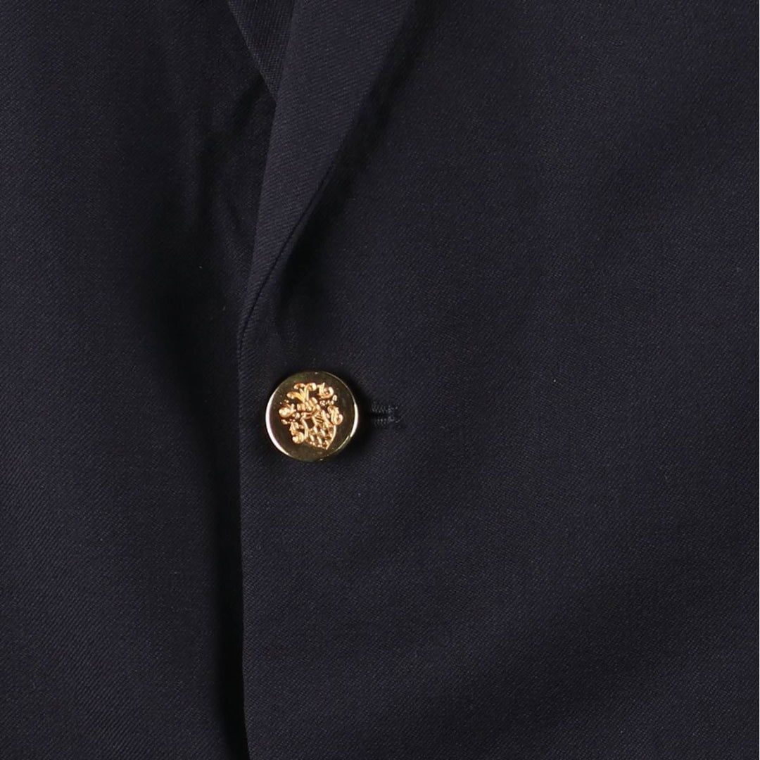 BOTANY500 Navy Blazer Tailored Jacket, Made in Canada, Men's Size L (approx.) wool navy blue type Vintage Second Hand