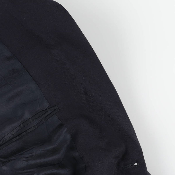 BOTANY500 Navy Blazer Tailored Jacket, Made in Canada, Men's Size L (approx.) wool navy blue type Vintage Second Hand