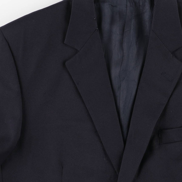BOTANY500 Navy Blazer Tailored Jacket, Made in Canada, Men's Size L (approx.) wool navy blue type Vintage Second Hand