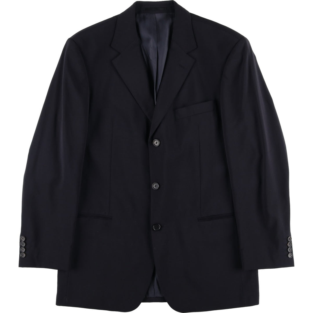Hugo Boss wool tailored jacket, men's size M wool black type Vintage Second Hand