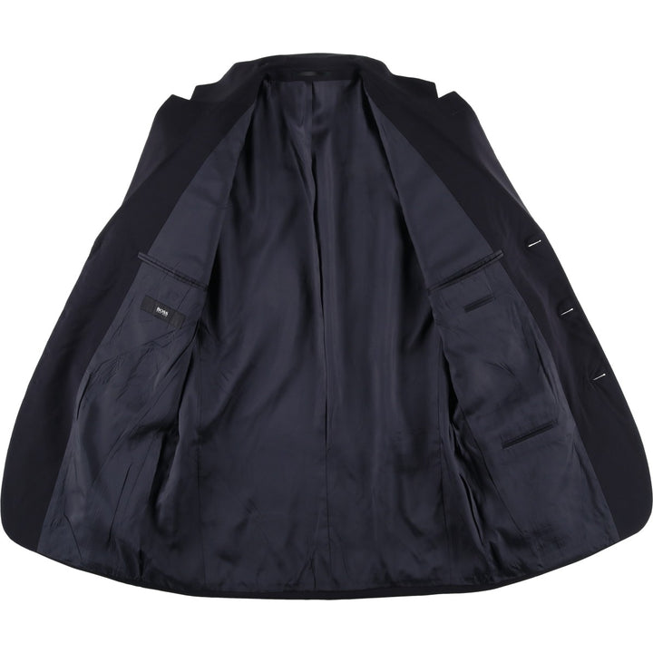 Hugo Boss wool tailored jacket, men's size M wool black type Vintage Second Hand