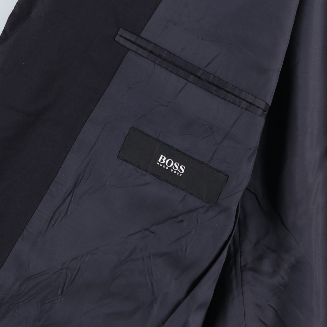 Hugo Boss wool tailored jacket, men's size M wool black type Vintage Second Hand