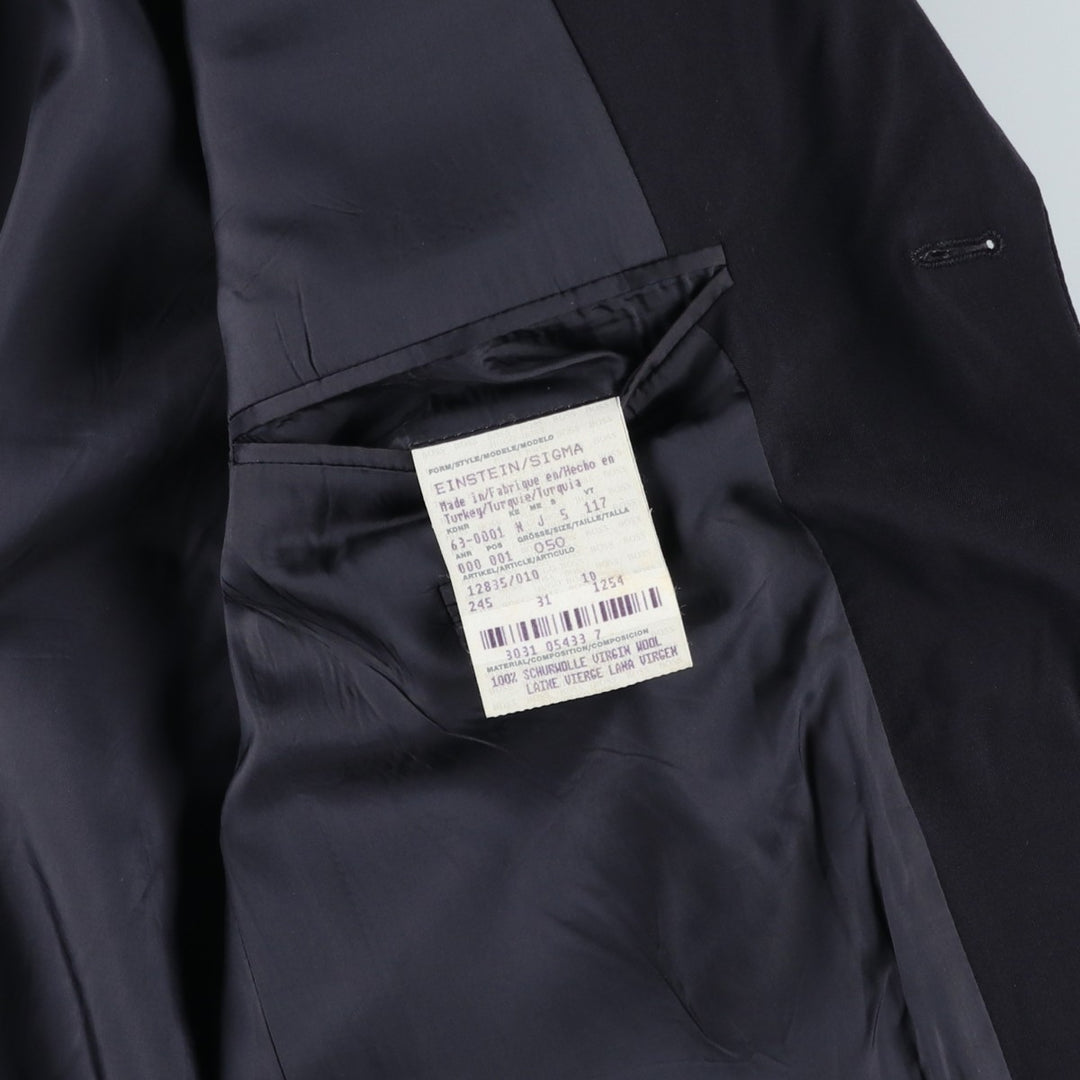 Hugo Boss wool tailored jacket, men's size M wool black type Vintage Second Hand