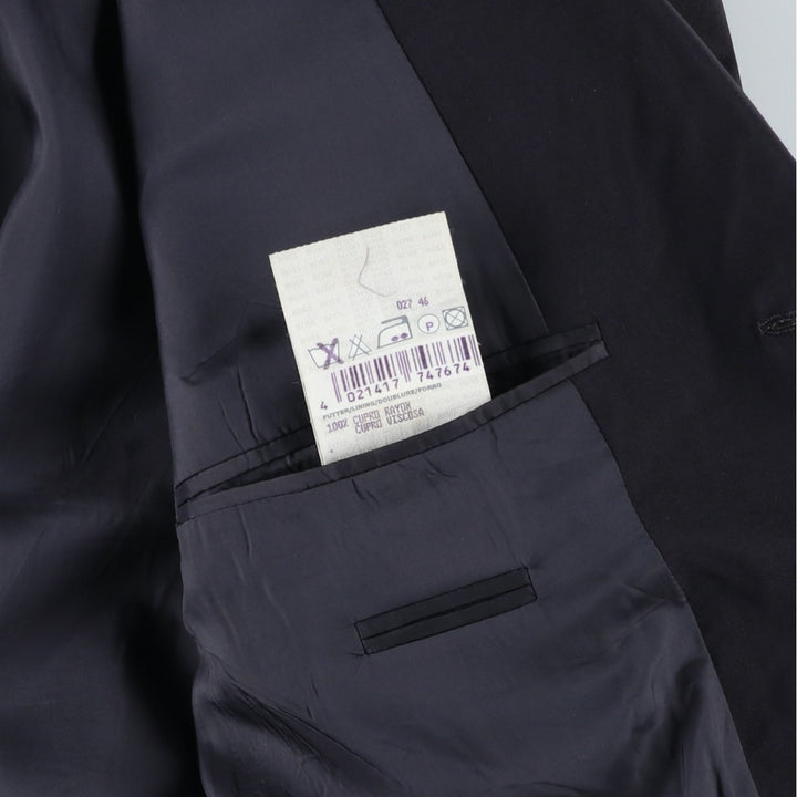 Hugo Boss wool tailored jacket, men's size M wool black type Vintage Second Hand