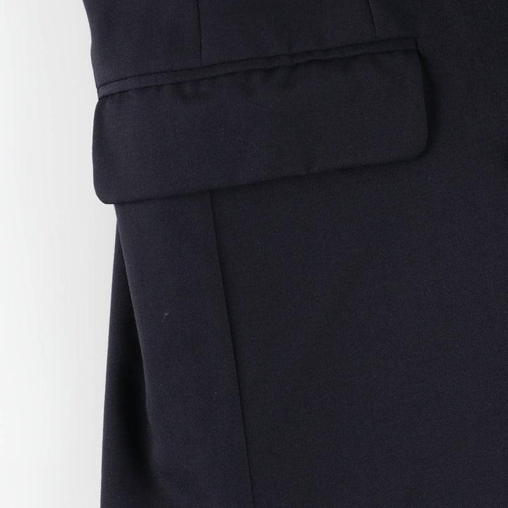 St. Michael's Marks and Spencer Double-breasted Peaked Lapel Wool Tailored Jacket, Made in Italy, Men's Size M (approx.) wool navy blue type Vintage Second Hand