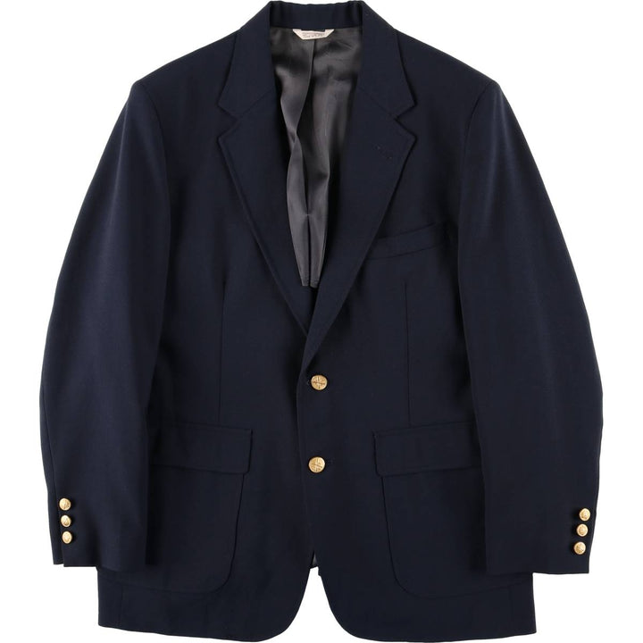 Hunt Valley Navy Blazer Tailored Jacket, Made in USA, Men's Size M (approx.) unclear navy blue type Vintage Second Hand