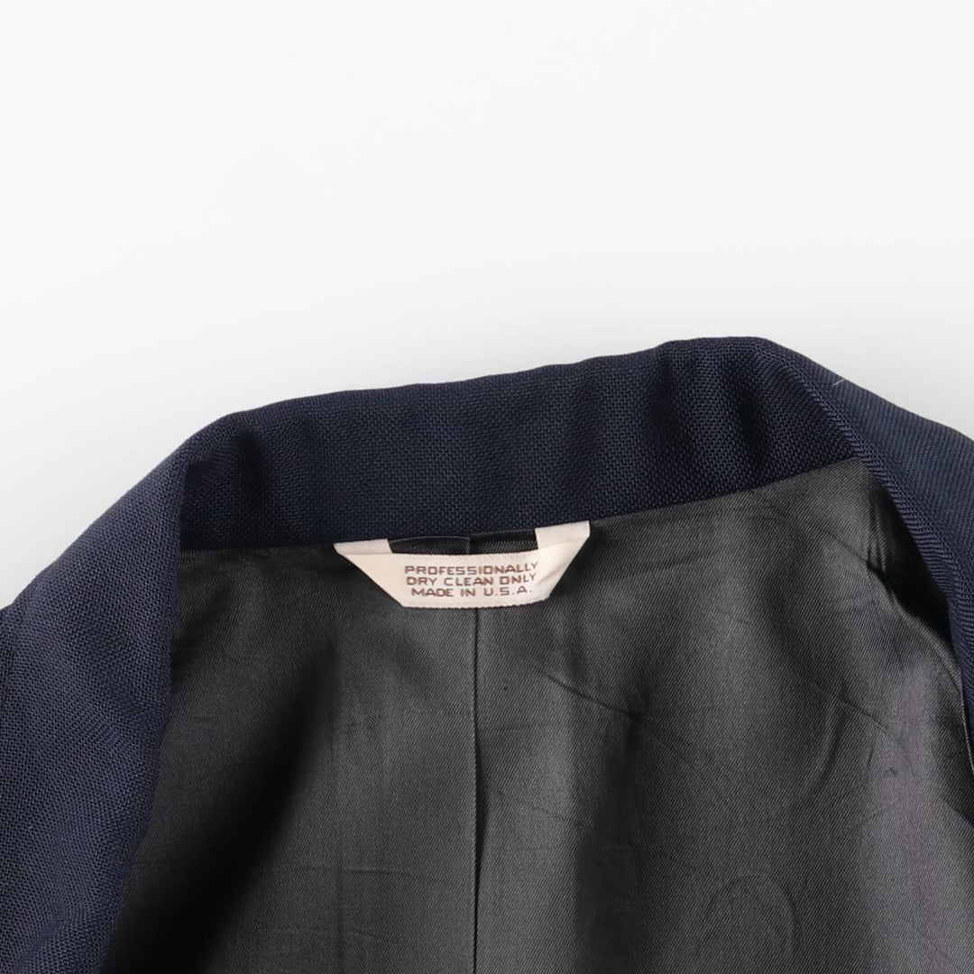 Hunt Valley Navy Blazer Tailored Jacket, Made in USA, Men's Size M (approx.) unclear navy blue type Vintage Second Hand
