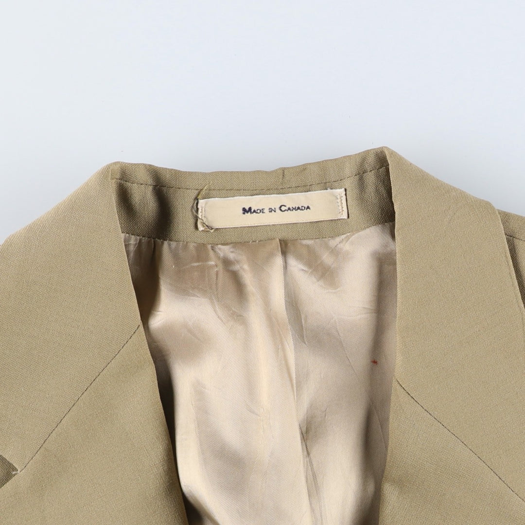 Ralph Lauren Chaps wool tailored jacket, made in Canada, men's size M wool Beige type Vintage Second Hand