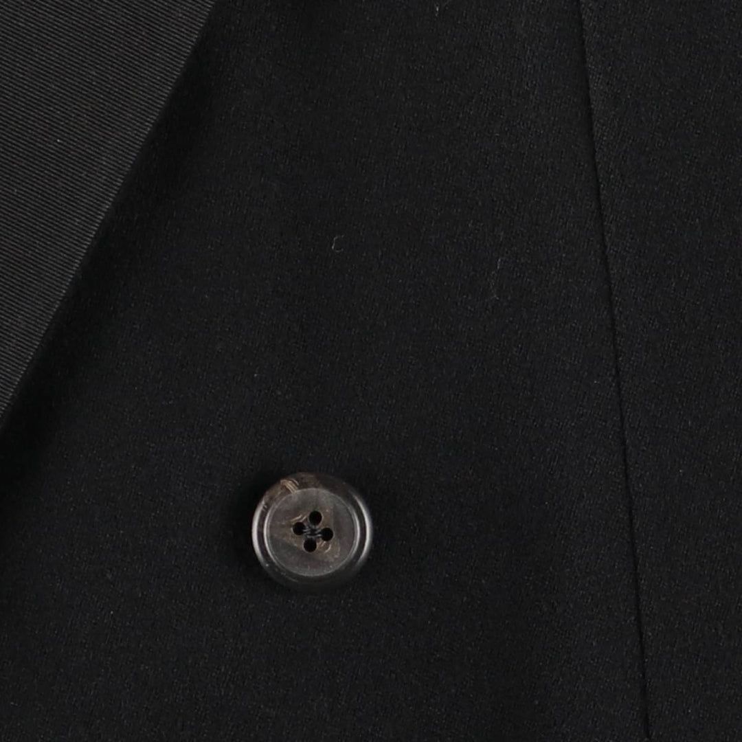 1990'S Ralph Lauren POLO by Ralph Lauren Double-breasted Peaked Lapel Blazer Tailored Jacket (Men's Size M) unclear black type Vintage Second Hand