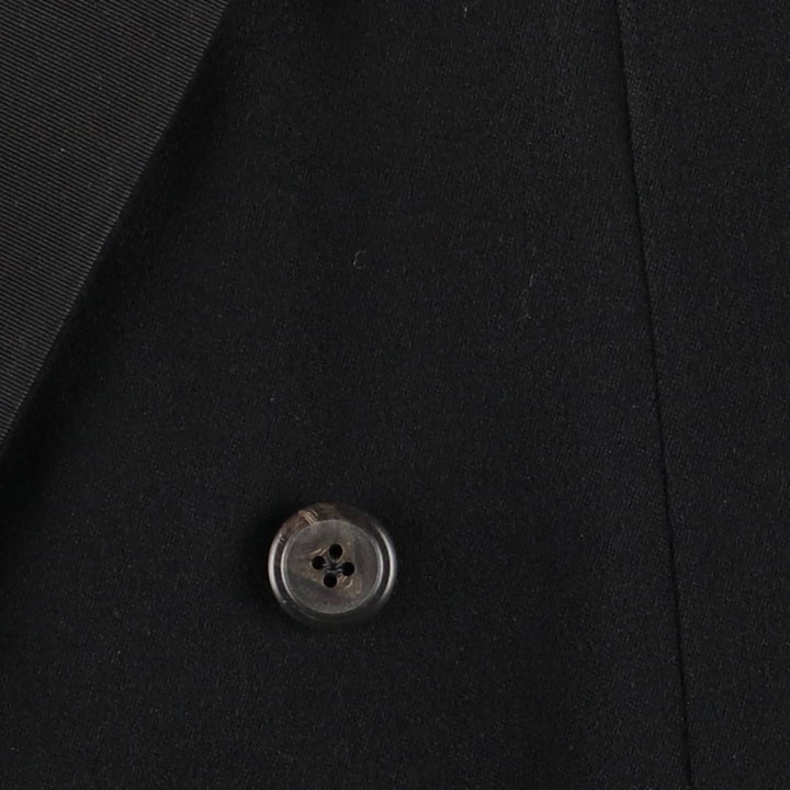 1990'S Ralph Lauren POLO by Ralph Lauren Double-breasted Peaked Lapel Blazer Tailored Jacket (Men's Size M) unclear black type Vintage Second Hand