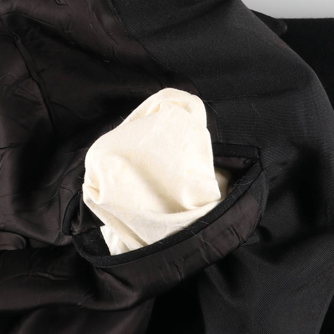 1990'S Ralph Lauren POLO by Ralph Lauren Double-breasted Peaked Lapel Blazer Tailored Jacket (Men's Size M) unclear black type Vintage Second Hand