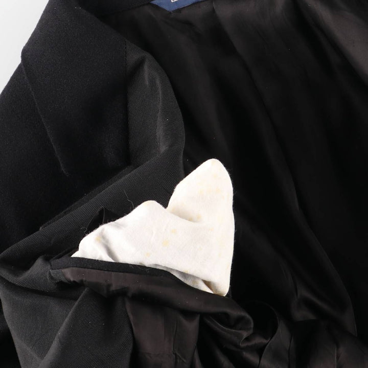 1990'S Ralph Lauren POLO by Ralph Lauren Double-breasted Peaked Lapel Blazer Tailored Jacket (Men's Size M) unclear black type Vintage Second Hand