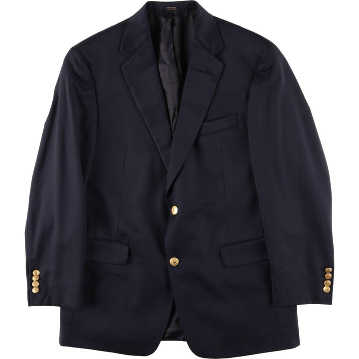 HART SCHAFFNER MARX Gold Navy Blazer Tailored Jacket, Made in USA, Men's Size M (approx.) unclear navy blue type Vintage Second Hand