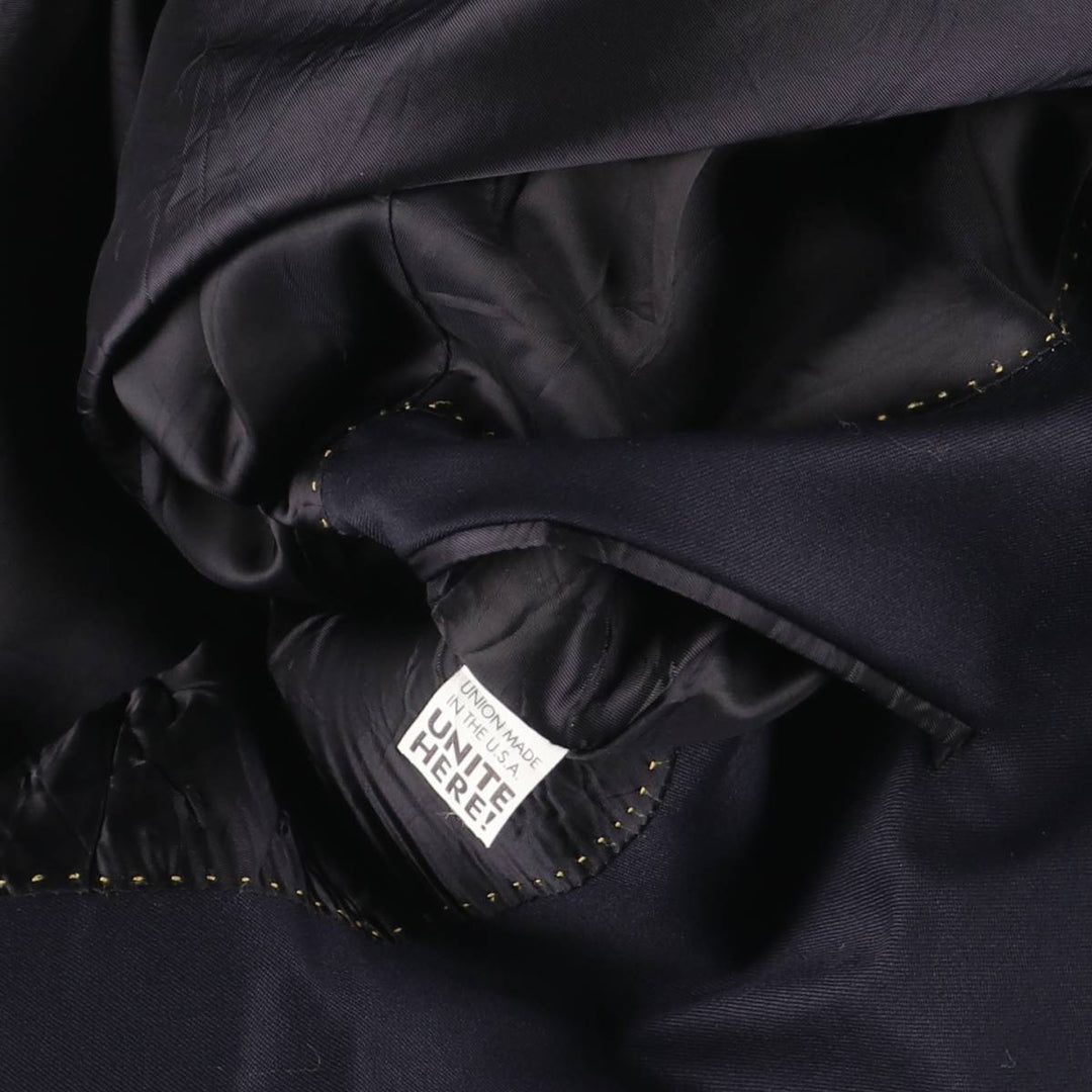 HART SCHAFFNER MARX Gold Navy Blazer Tailored Jacket, Made in USA, Men's Size M (approx.) unclear navy blue type Vintage Second Hand