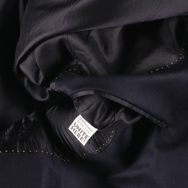 HART SCHAFFNER MARX Gold Navy Blazer Tailored Jacket, Made in USA, Men's Size M (approx.) unclear navy blue type Vintage Second Hand