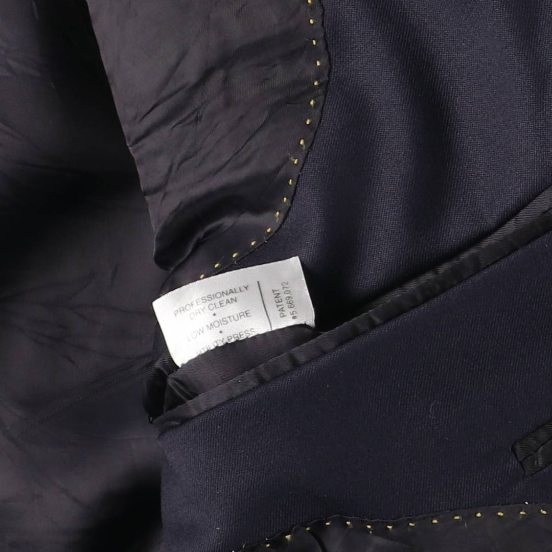 HART SCHAFFNER MARX Gold Navy Blazer Tailored Jacket, Made in USA, Men's Size M (approx.) unclear navy blue type Vintage Second Hand