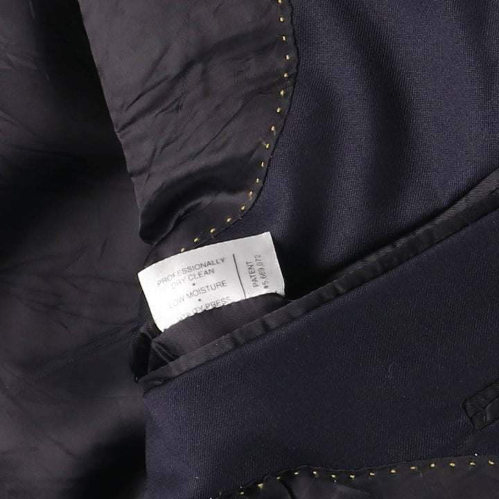HART SCHAFFNER MARX Gold Navy Blazer Tailored Jacket, Made in USA, Men's Size M (approx.) unclear navy blue type Vintage Second Hand