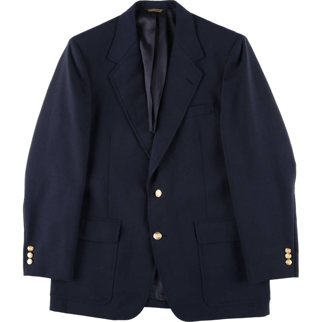 Palm Beach Navy Blazer, Tailored Jacket, Made in USA, Men's Size Medium unclear navy blue type Vintage Second Hand